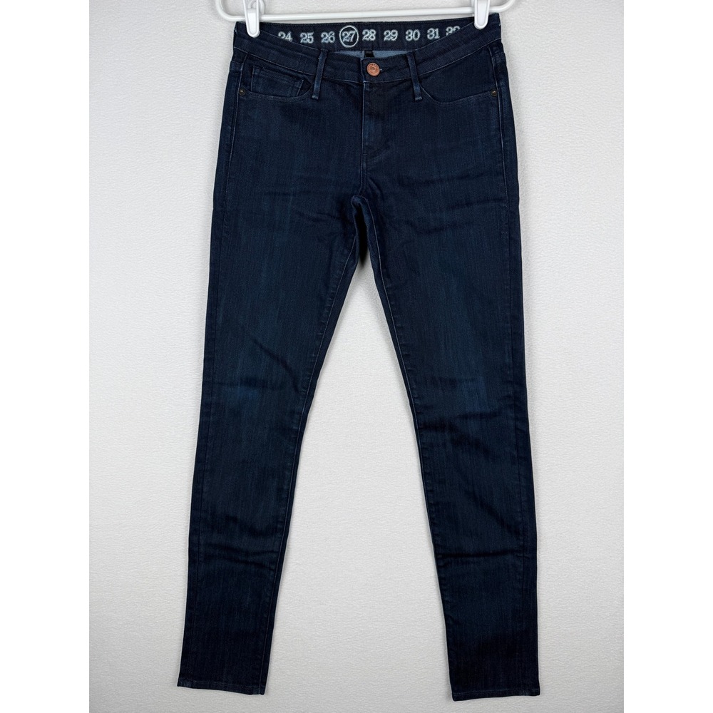 Earnest Sewn Harlan 93B Cigarette Leg Jeans Womens 28 Blue Dark Wash Denim USA